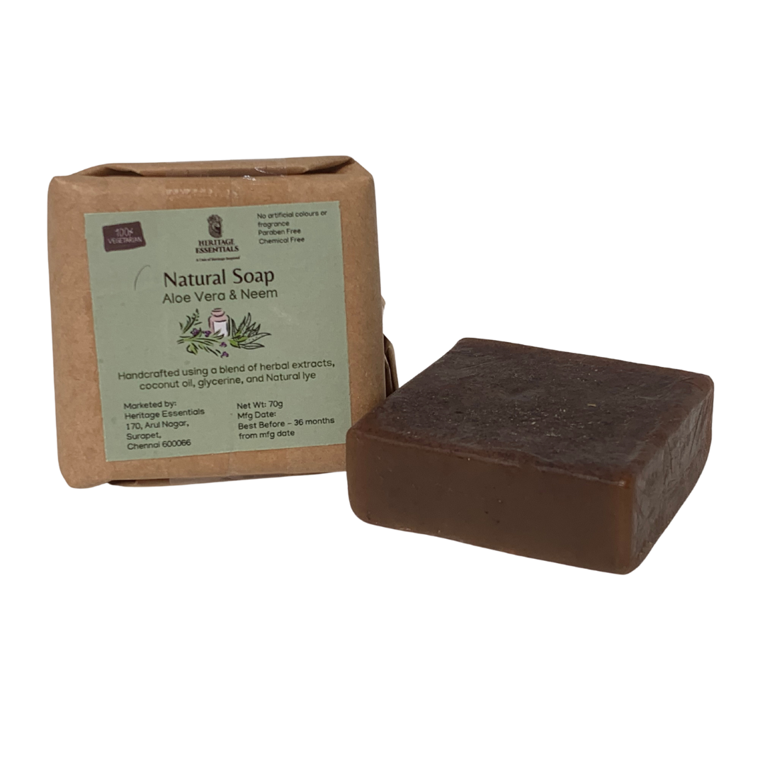 Soap Bar AloVera & Neem Leaves [70 grams]